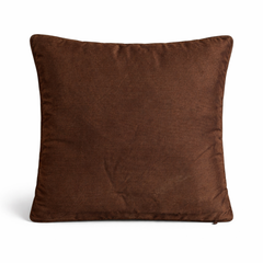Fabric Crafted Cushion Cover – Brown | 12"x12" | Poly Cotton | Elegant Diamond Texture Design