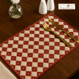 Set of 2/4/6 Pcs, Handcrafted Placemat – Bronze, 12"x18"