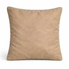 Hand Crafted Cushion Cover – Golden Cream | 12"x12" | Poly Cotton | Elegant Button Tufted Design