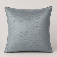 Machine Crafted Grey Cushion Cover – 16"x16" | Elegant Gold Floral Embroidery | Premium Poly-Cotton Decorative Cushion Cover