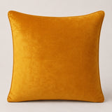 Handcrafted Orange Cushion Cover – 16"x16" | Mirror Dot Embroidery | Premium Poly Cotton | Elegant Decorative Accent