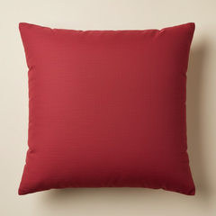 Fabric-Crafted Maroon Cushion Cover – 24"x24", Premium Poly Cotton