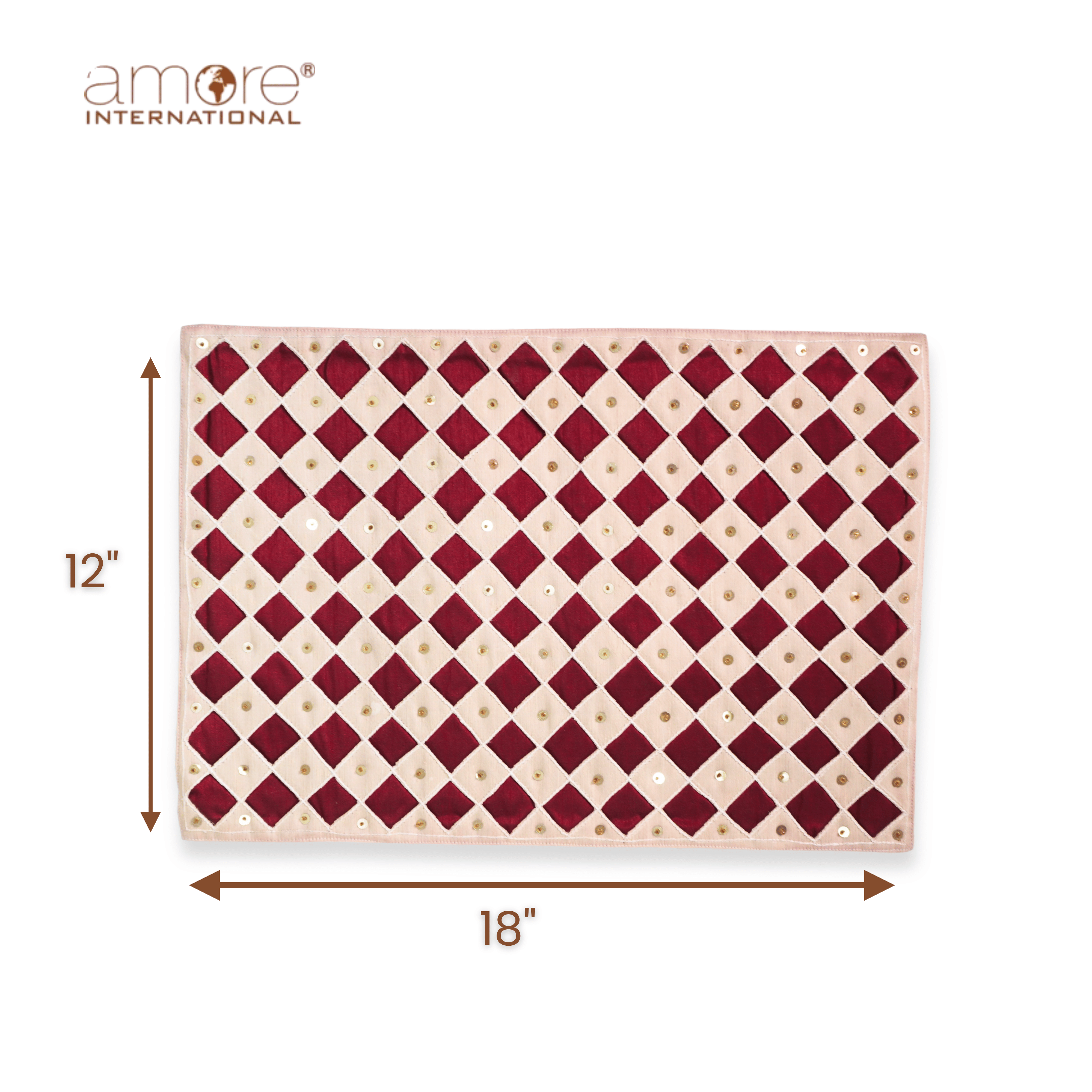 Handcrafted Placemat – Ivory, 12"x18"