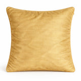 Fabric Crafted Cushion Cover – Gold | 12"x12" | Poly Cotton Fabric | Elegant Crinkle Texture Design