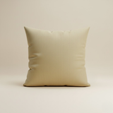 Fabric-Crafted Beige Cushion Cover – 12"x12", Multi-Stripe Textured Design in Premium Poly Cotton
