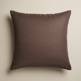 Handcrafted Brown Cushion Cover – 12"x12" | Artistic Floral Mosaic Embroidery | Premium Poly Cotton