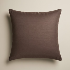 Handcrafted Brown Cushion Cover – 12"x12" | Artistic Floral Mosaic Embroidery | Premium Poly Cotton