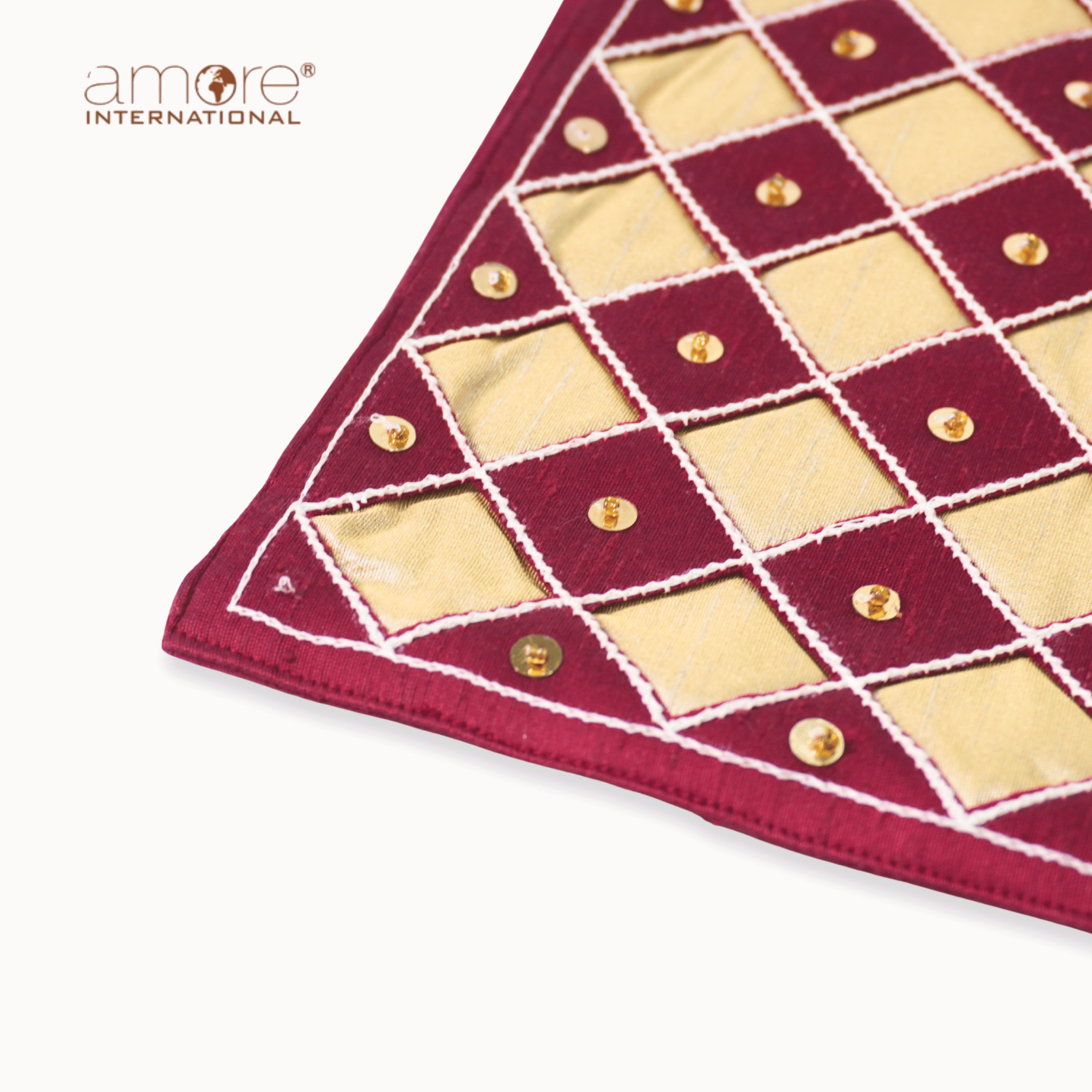 Handcrafted Placemat – Maroon, 12"x18"