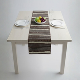 Handcrafted Brown Table Runner – 12"x52", Premium Poly Cotton