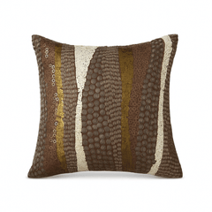 Handcrafted Brown Cushion Cover – 12"x12"
