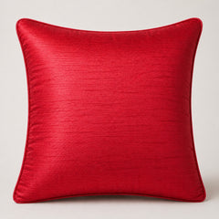 Handcrafted Cushion Cover – Maroon | 16"x16" | Poly Cotton Fabric | Elegant Embroidered Cushion Cover