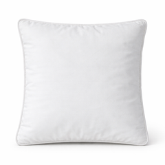 Machine-Crafted White Cushion Cover – 12"x12" | Circular Embroidered Design | Premium Poly Channel Fabric