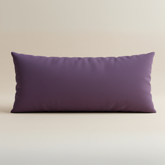 Handcrafted Purple Bolster Cover – 19"x8" | Premium Poly Cotton