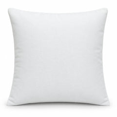 Handcrafted Cushion Cover – White | 16"x16" | Zigzag Embroidered Decorative Cushion Cover