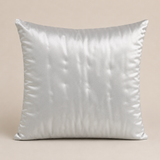 Hand-Crafted Cushion Cover – Grey Silver | 16"x16" | Poly-Foam-Cotton | Elegant Festive Accent