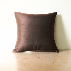 Handcrafted Brown Cushion Cover – 12"x12"
