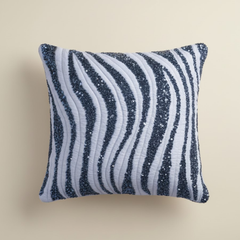 Handcrafted Grey Cushion Cover – 16"x16" | Premium Poly Cotton