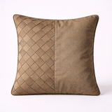 Fabric-Crafted Bronze Cushion Cover – 12"x12" | Poly Cotton Fabric | Elegant & Modern