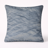 Fabric-Crafted Grey Cushion Cover – 16"x16" | Wave Quilted Design | Premium Poly-Cotton