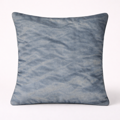 Fabric-Crafted Grey Cushion Cover – 16"x16" | Wave Quilted Design | Premium Poly-Cotton