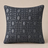 Handcrafted Cushion Cover – Black | 16"x16" | Elegant Poly Cotton Cushion Cover