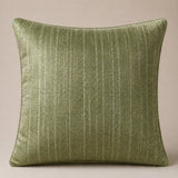 Handcrafted Cushion Cover – Green | 16"x16" | Elegant Poly Cotton Cushion Cover