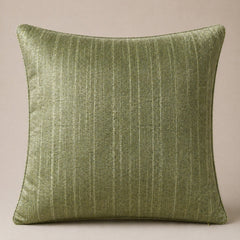 Handcrafted Cushion Cover – Green | 16"x16" | Elegant Poly Cotton Cushion Cover