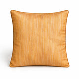 B Gold Hand Crafted Cushion Cover | 16"x16" | Poly Cotton | Embroidered Floral Diamond Design | Without Tassels