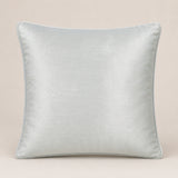 Handcrafted White Cushion Cover – 16"x16" | Mirror Dot Embroidery | Premium Poly Cotton | Elegant Decorative Accent