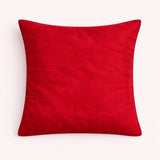 Fabric Crafted Cushion Cover – Pink | 16"x16" | Poly Chenille Fabric | Textured Stud Design
