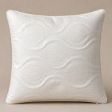 Handcrafted Cushion Cover – White | 12"x12" | Elegant Poly Cotton Cushion Cover