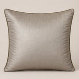 Handcrafted Cushion Cover – Beige | 12"x12" | Elegant Poly Cotton Cushion Cover