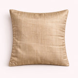 Fabric Crafted Cushion Cover – Beige | 12"x12" | Poly Cotton Foam | Ribbed Texture Design