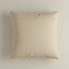 Handcrafted Beige Cushion Cover – 12"x12" | Elegant Embroidered Paisley Design | Premium Poly Cotton