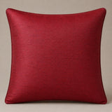 Machine Crafted Cushion Cover – Maroon | 16"x16" | Elegant Poly Cotton Cushion Cover