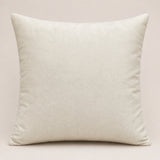 Machine Crafted Cushion Cover – White | 16"x16" | Elegant Poly Cotton Cushion Cover