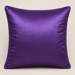 Machine Crafted Cushion Cover – Purple | 16"x16" | Elegant Poly Cotton Cushion Cover