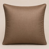 Machine Crafted Cushion Cover – Brown | 16"x16" | Elegant Poly Cotton Cushion Cover