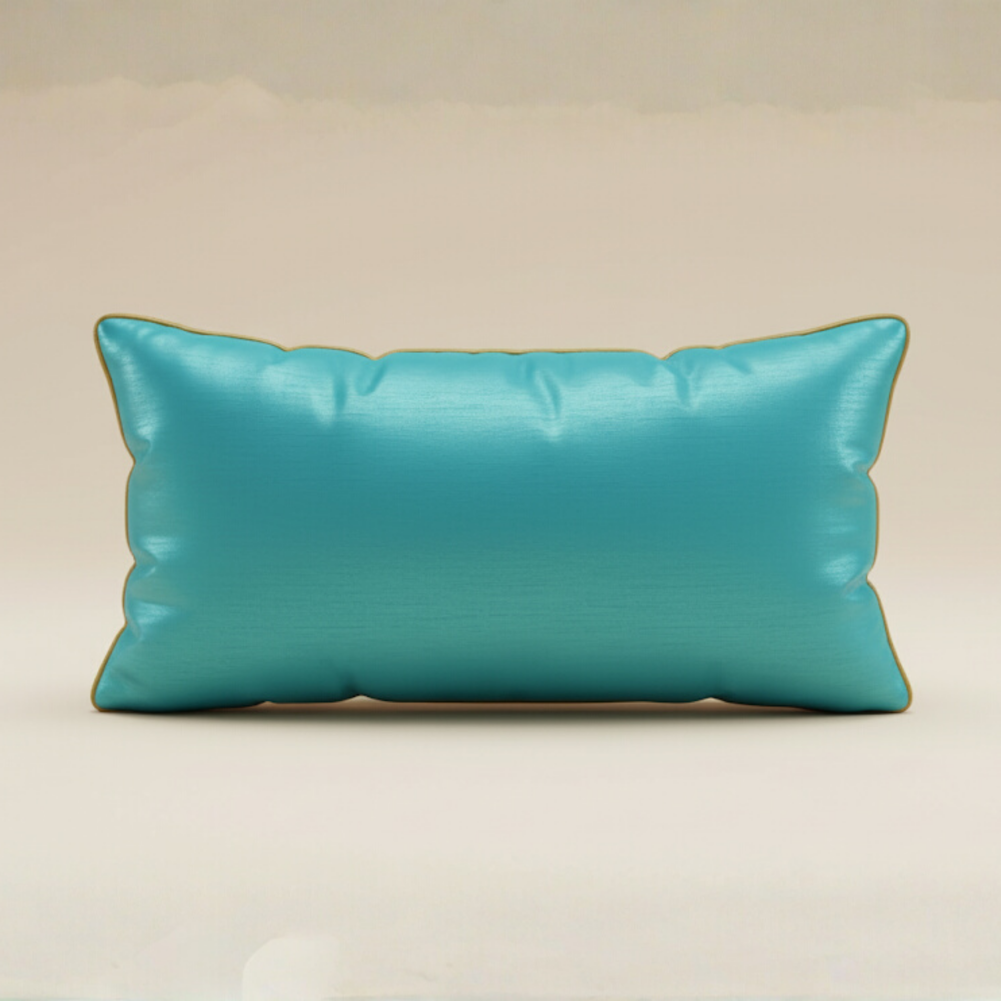 Handcrafted Turquoise Bolster Cover – 19"x8" | Premium Poly Cotton