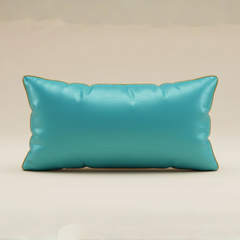 Handcrafted Turquoise Bolster Cover – 19"x8" | Premium Poly Cotton