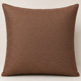 Handcrafted Cushion Cover – Brown | 16"x16" | Poly Cotton Foam Fabric | Premium Ribbed Texture Design