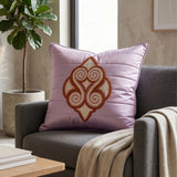 Machine Crafted Cushion Cover – Pink | 16"x16" | Elegant Poly Cotton Cushion Cover