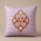 Machine Crafted Cushion Cover – Pink | 16"x16" | Elegant Poly Cotton Cushion Cover