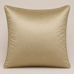 Machine Crafted Cushion Cover – Beige | 16"x16" | Elegant Poly Cotton Cushion Cover