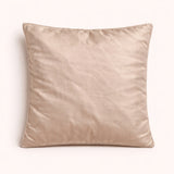 Hand Crafted Cushion Cover – Light Brown | 16"x16" | Poly Chenille-Cotton | Diamond Tufted Design