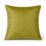 Hand Crafted Cushion Cover – Green | 16"x16" | Poly Cotton Fabric | Floral Design