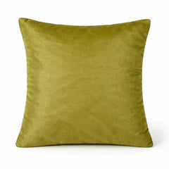 Hand Crafted Cushion Cover – Green | 16"x16" | Poly Cotton Fabric | Floral Design