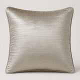 Fabric Crafted Cushion Cover – Camel | 12"x12" | Poly Cotton Foam Fabric | Elegant Ribbed Texture Design