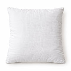 Cream Textured Decorative Cushion Cover | 16"x16" Modern Wave Pattern Cushion Cover