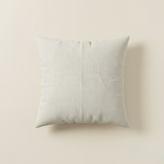 Fabric-Crafted Beige Cushion Cover – 24"x24", Wave Texture in Premium Poly Cotton